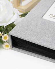 Colemoly Linen Photo Album 300 Pockets for Cover Books Albums Wedding School Family Anniversary Baby Memory Engagement Travel Albums