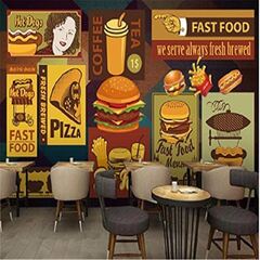 Retro Western Fast Food Restaurant Snack Bar Industrieller ...