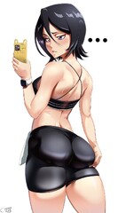 castell, bleach, kuchiki rukia, ..., 1girl - Anime R34