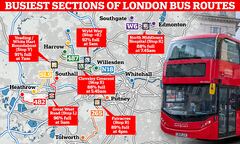 Revealed: London's busiest bus routes with some services operating ...