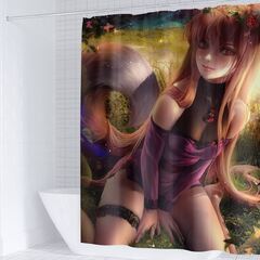 itakkaito Naked Anime Girl Shower Curtain, Uncensored Hentai Waifu ...