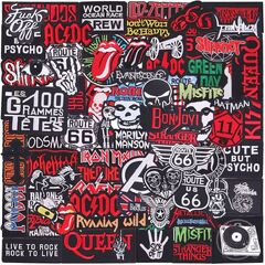 ZOTOONE 55Pcs Metal Band Rock Iron on Patches for Clothing DIY Punk Skull Music Vintage Embroidery Patches for Clothes Backpacks Jeans Appliques Sew