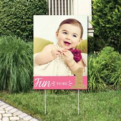 1st Birthday Girl - Fun to Be One Lawn s - Outdoor First Birthday Party Yard s - 10 Piece (Big Dot of Happiness 1st Birthday Boy Fun to be One Yard Sign & Outdoor Lawn s)