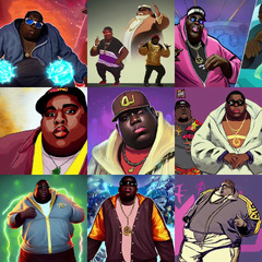 the notorious b. i. g. as a character in the game | Stable Diffusion