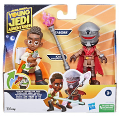 Young Jedi Adventures Star Wars Pop-Up Lightsaber Duel Kai Bright Star and Tabor (Star Wars Young Jedi Adventures Lys Solay & Training Droid)