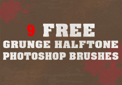 9 Grunge Halftone Brushes - Photoshop Brushes at Brusheezy!