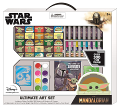 Innovative Designs Star Wars The Mandalorian The Child Grogu 17 Piece Set Iad-710832md-c (Star Wars Mandalorian Baby Yoda Mega Set for Kids with Stickers for Painting + Coloring)