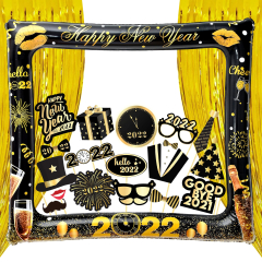 New Years Photo Booth Props - Pack of 35 | New Years Eve Party Supplies 2022 | New Years Eve Photo Booth Props | New Years Photo Props for 2022 New (Happy New Year 2022)