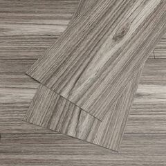 VEELIKE Grey Wood Effect Vinyl Flooring Roll Self Adhesive Floor ...