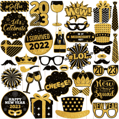 Amazon: New Years Photo Booth Props 2023 - Pack of 35, New ...