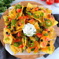 Air Fryer Loaded Nachos (Nachos)