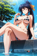 Akeno Cow Bikini 2 by EternoAI on