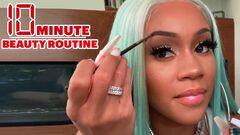 Watch Saweetie's 10 Minute Touch Up Beauty Routine | 10 Minute ...