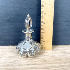 Alvin Fine Sterling Overlay Perfume Bottle (Sterling silver Perfume bottle)