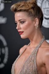 Amber Heard Sexy elegant dress from The of Elysium event in ...