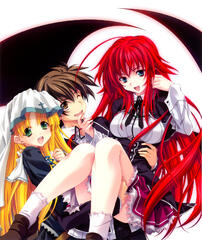 Asia, Issei and Rias by afrolein on