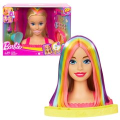 Barbie Color Reveal Totally Hair Neon Rainbow Deluxe Styling Head (Barbie Styling Head and Accessories)