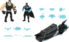 Dc Comics Batman Moto-Tank Vehicle with 4-inch Bane Action Figure and Exclusive Batman Action Figure (Batman 4-Inch Batcycle with Batman and Clayface Figures)