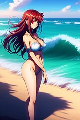 Lexica - Rias gremory, dxd cards, pixiv, beach