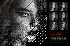 Convert into a Bitmap in Photoshop | Bitmapper Action | Hyperpix