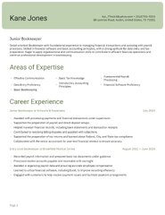 Bookkeeper Resume Examples & Templates (2024) · Resume.io