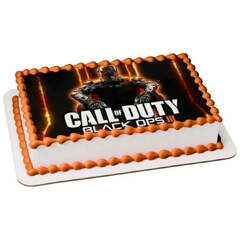 Call of Duty Black OPS 3 Birthday Edible Photo 1/4 Quarter Sheet Cake Topper Personalized Custom Customized Birthday Party abpid04059 (Call of Duty: Black Ops III)