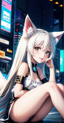 Cat Girl by NaughtyAngelx on