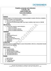 CBSE Class 10 English Syllabus Pdf 2023 | EtoosIndia