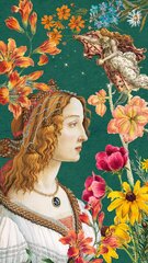 Bluebird Puzzle - Sandro Botticelli - Idealized Portrait of A Lady, 1480 - 1000 Piece Jigsaw Puzzle (Sandro Botticelli - Portrait of a Young Woman)