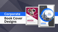 Modern Annual Report Or Corporate Book Cover Design Template In A4