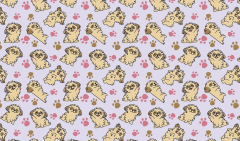 Cute Puppy Dog Doodle Pattern