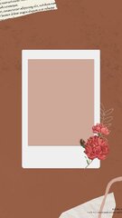 Blank Collage Photo Frame Template Vector Phone ...