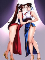 AI of Mai shiranui and Chun-li by zhaoshuais on