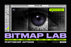 Bitmap LAB - one-click Photoshop halftone action by Samolevsky on ...