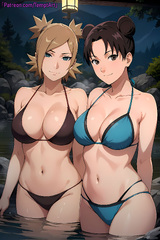 Tenten x Temari - Bikini babes #1 by TemptArt on