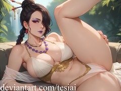 Sexy Milf Lulu Posing ! (Final Fantasy) by TesiAI on