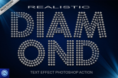 Diamond Text Effect Photoshop Action | Actions ~ Creative Market