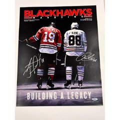 Patrick Kane and Jonathan Toews (Jonathan Toews Chicago Blackhawks Signed Photo)