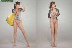 DOAXVV Hitomi - Surfing Venus by YiShinLong on