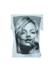 Kate Moss (Eleven Paris Kate Moss Graphic T-Shirt - White)