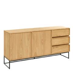 Industrial Oak Sideboard | La Forma Taiana, Brown, Buffets & Sideboards (Taiana sideboard)