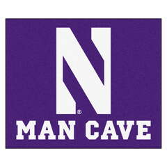 Fanmats Man Cave Rug (Northwestern Wildcats Mancave)