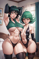 Fubuki and Tatsumaki by decademix on