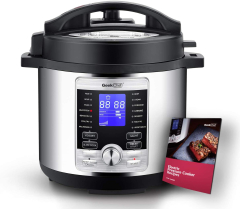 Geek Chef 6 Qt 17-in-1 Multi-Use Electric Pressure Cooker Stainless Steel Inner Pot Programmable LCD Display Digital Slow Cooker (Geek Chef Multi-Use Electric Pressure Cooker)