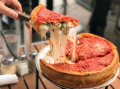 Chicago-style pizza (Giordano's Chicago Deep Dish Pizza)