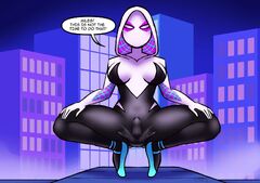 Gwen Stacy and Spider-Gwen Futa Only Solo Tits Futanari Futa Penis ...