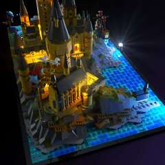 YEABRICKS LED Light for Lego-76419 Harry Potter Hogwarts Castle and Grounds Building Blocks (76419 LEGO Harry Potter Hogwarts Castle and Grounds)