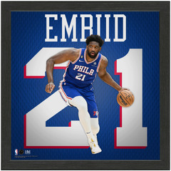 Highland Mint Joel Embiid Philadelphia 76ers NBA Player 13" x 13" Impact Jersey