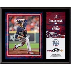 Ozzie Albies Atlanta Braves 12" x 15" 2021 MLB World Series Champions Sublimated Plaque (Austin Riley World Series )