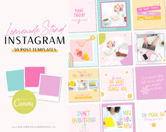 Bright Rainbow Instagram Templates • Macarons and Mimosas